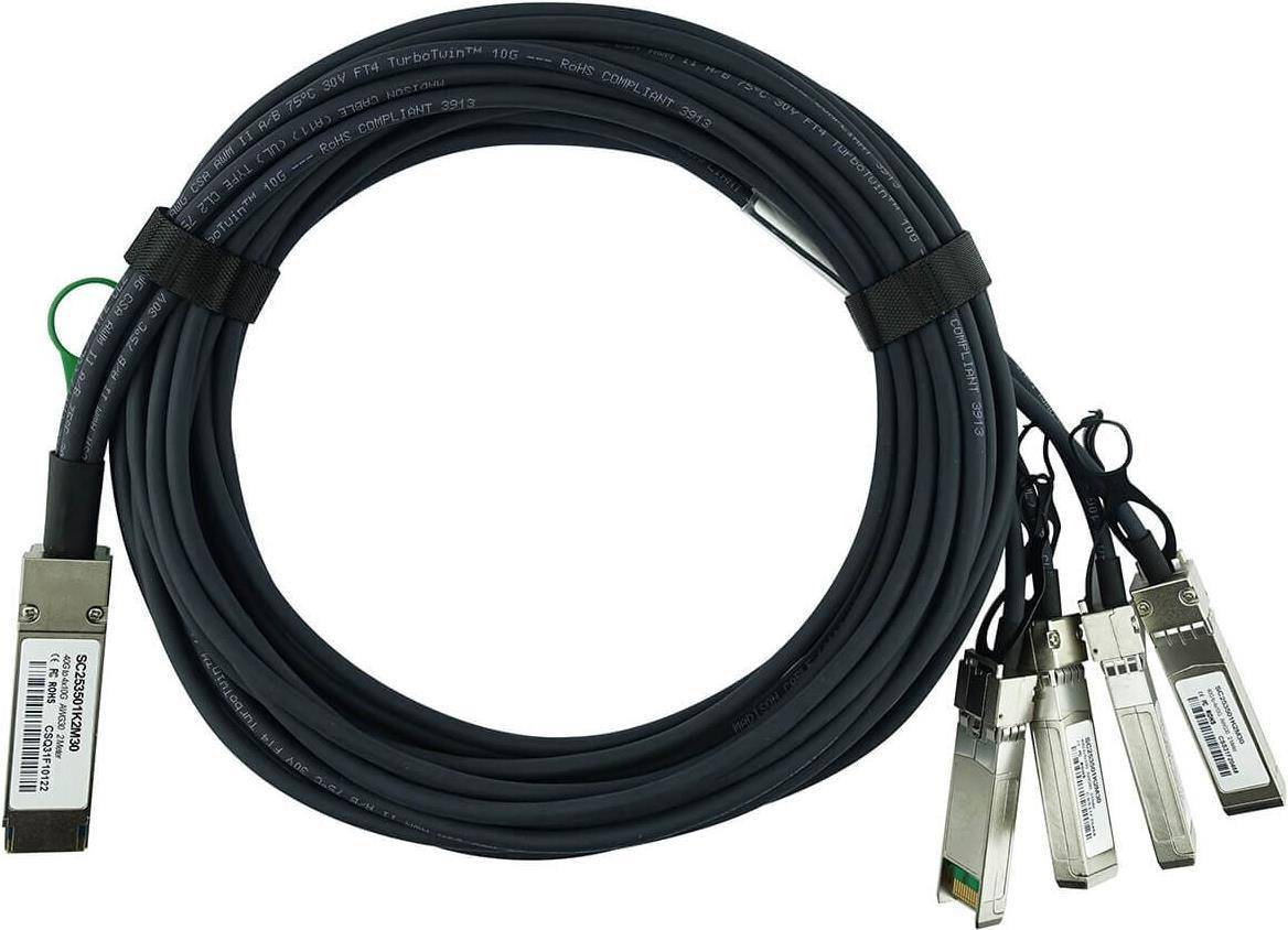BlueOptics CAB-Q-S-3M kompatibles BlueLAN QSFP DAC SC253501K3M30