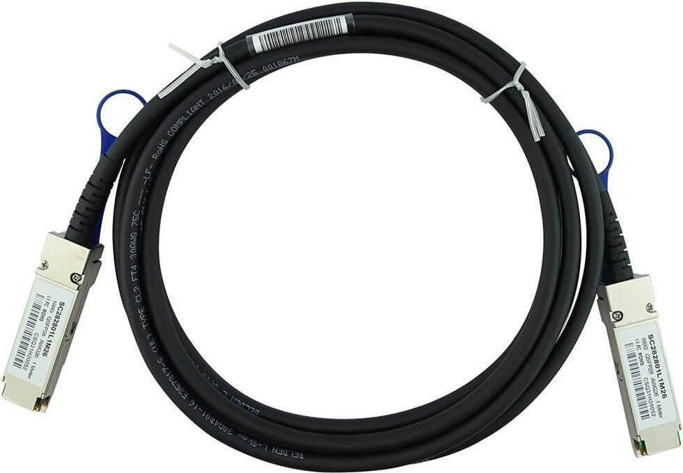 100GB-C01-QSFP28-BL InfiniBand Cable 1 m Aqua Color (100GB-C01-QSFP28-BL)