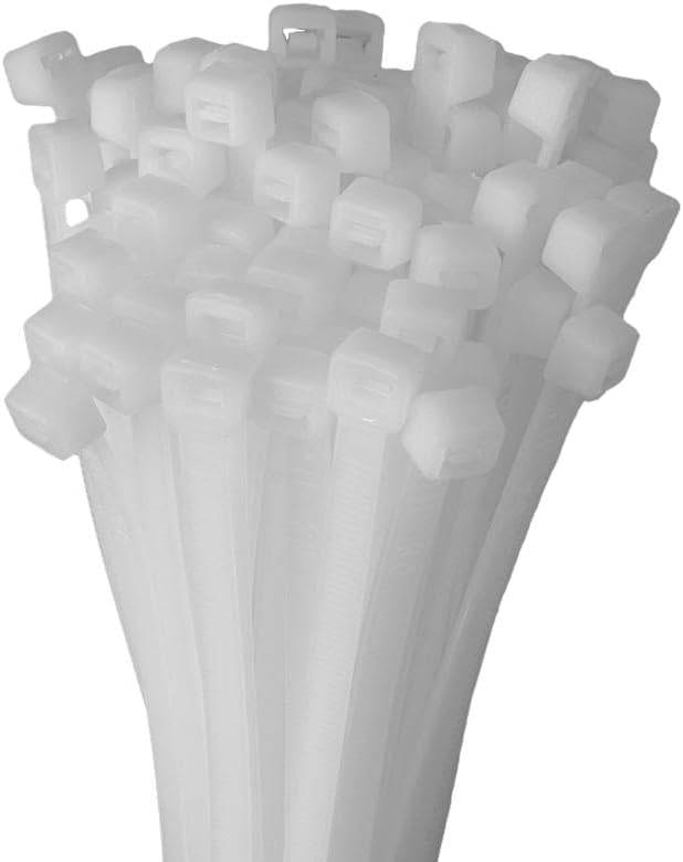 Kabelbinder 1000 Stück weiß UV beständig Universalbinder 2,5 x 100 mm