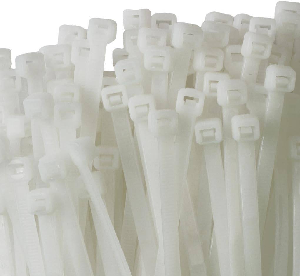 Kabelbinder 1000 Stück weiß UV beständig Universalbinder 2,5 x 100 mm