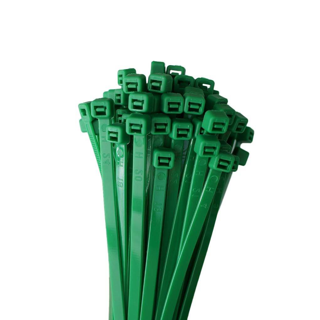 Kabelbinder 1000 Stück grün UV beständig Universalbinder 4,8 x 200 mm