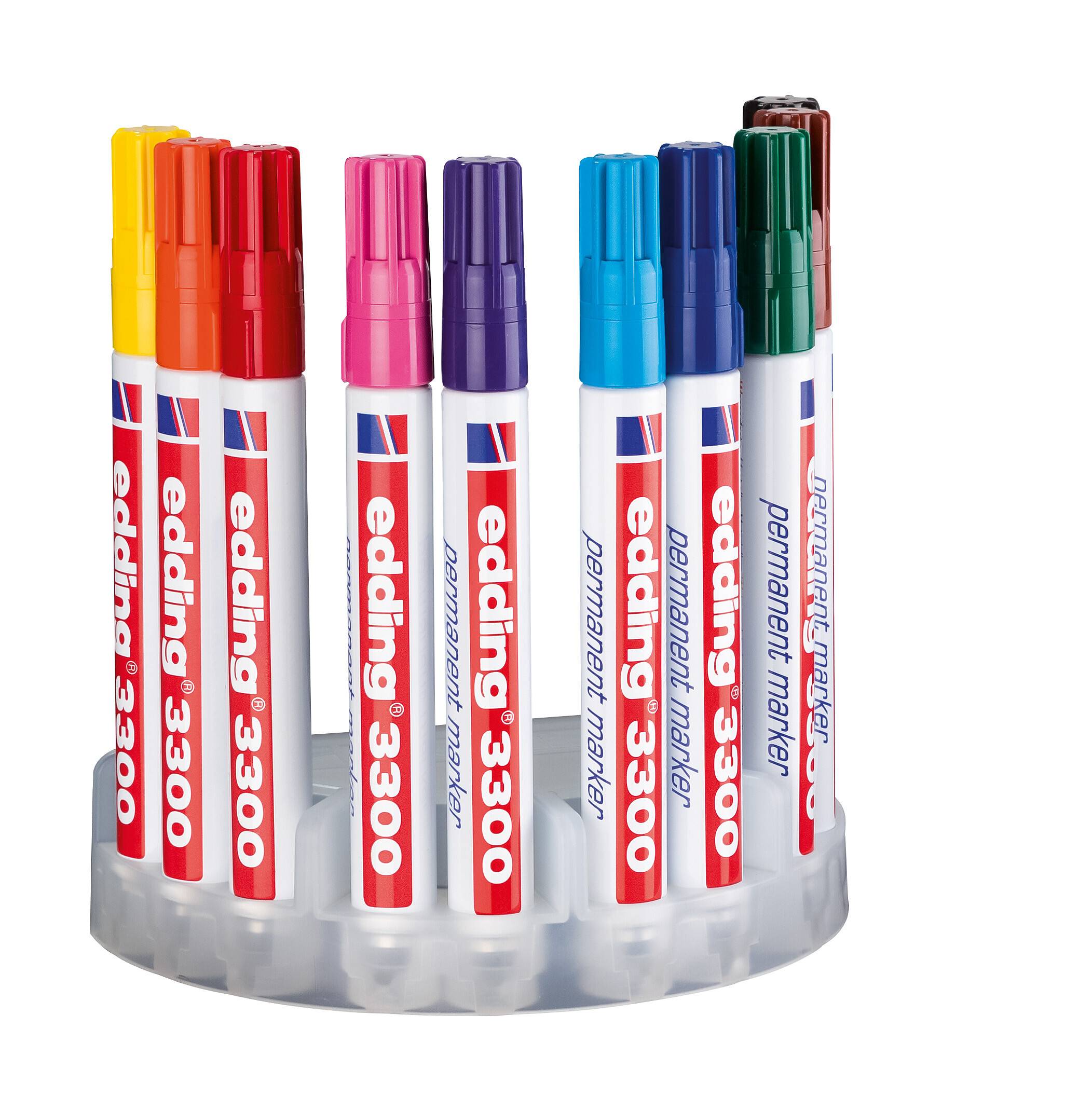 Permanentmarker edding 3300, nachfüllbar, 1 - 5 mm, sortiert