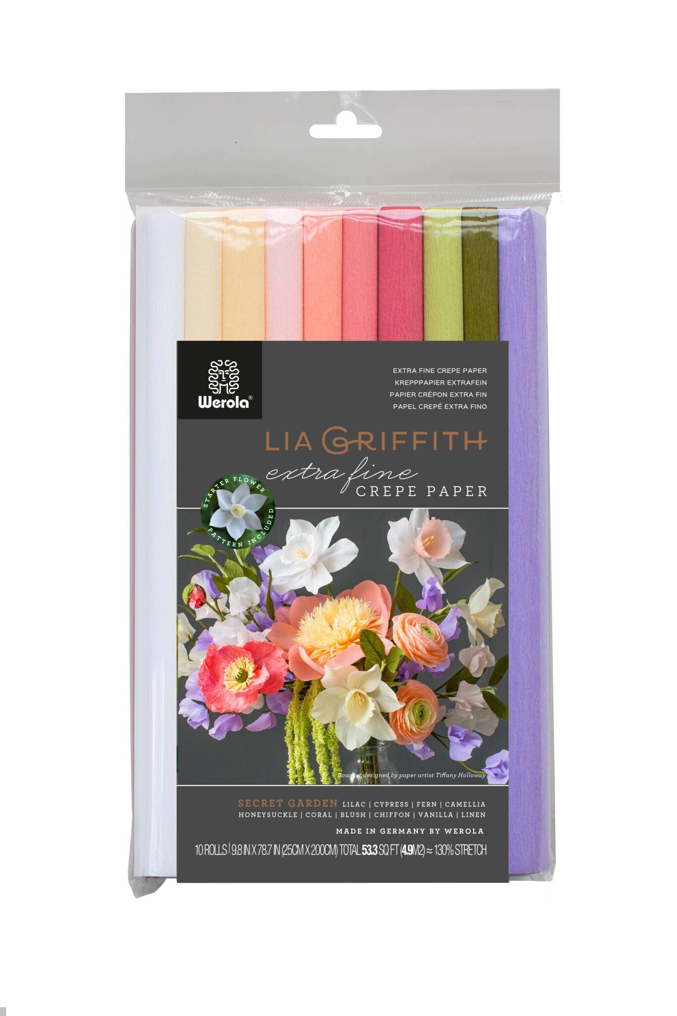 Extrafeinkrepp 25x200 cm Secret Garden