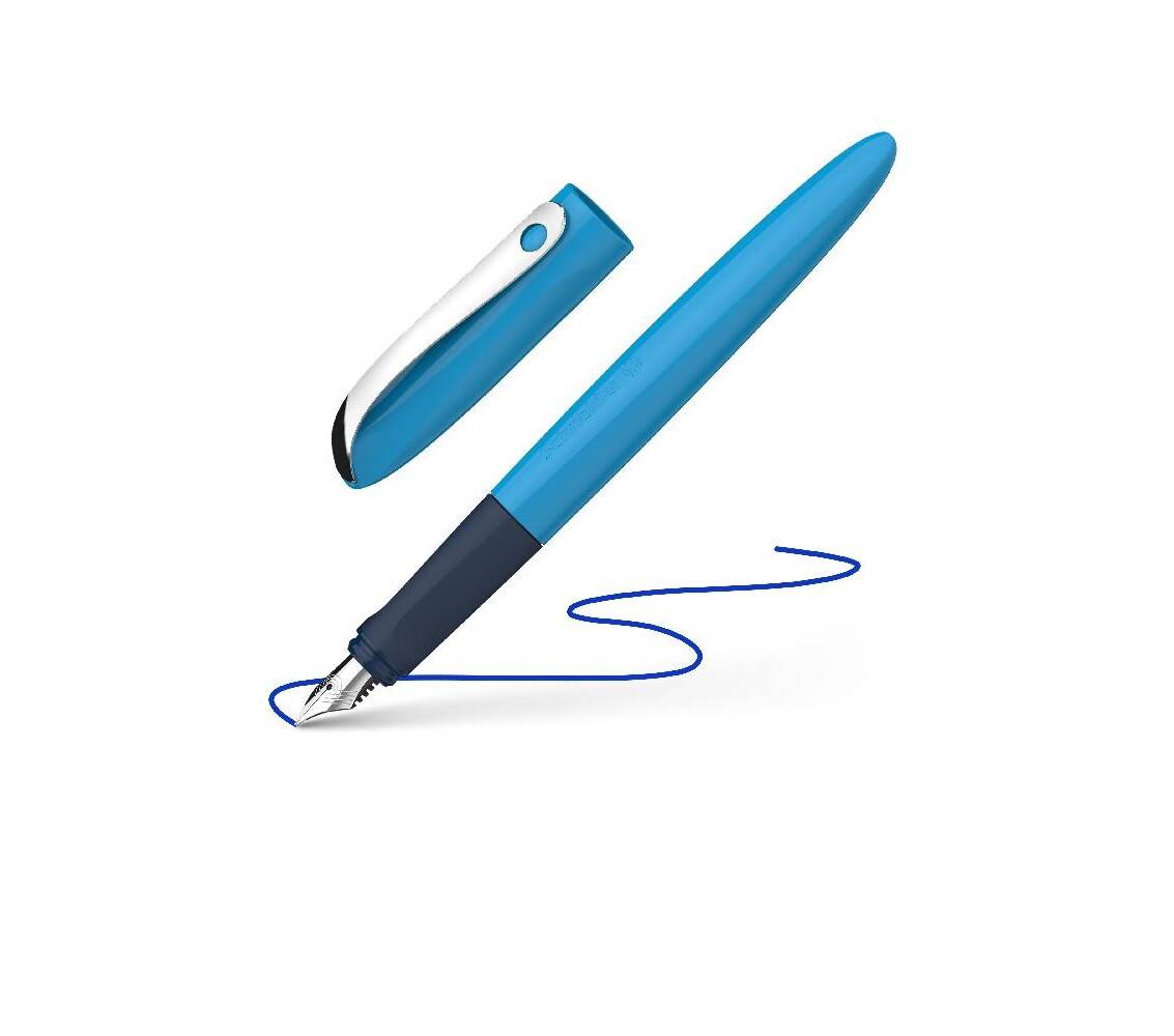 Füllhalter Wavy, A, blau