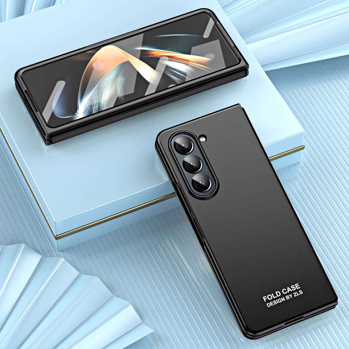 Für Samsung Galaxy Z Fold5 5G Schutzhülle mit Stift und Stifthalterung