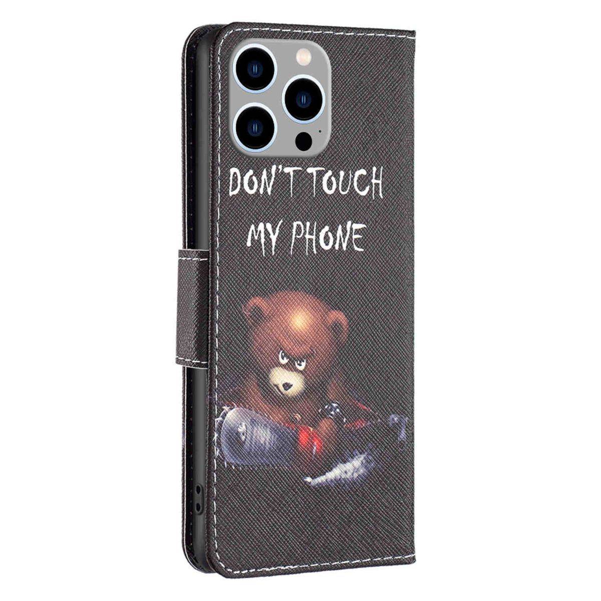 Für Apple iPhone 15 Plus Kunstleder Handy Tasche Book Motiv 6 Etuis