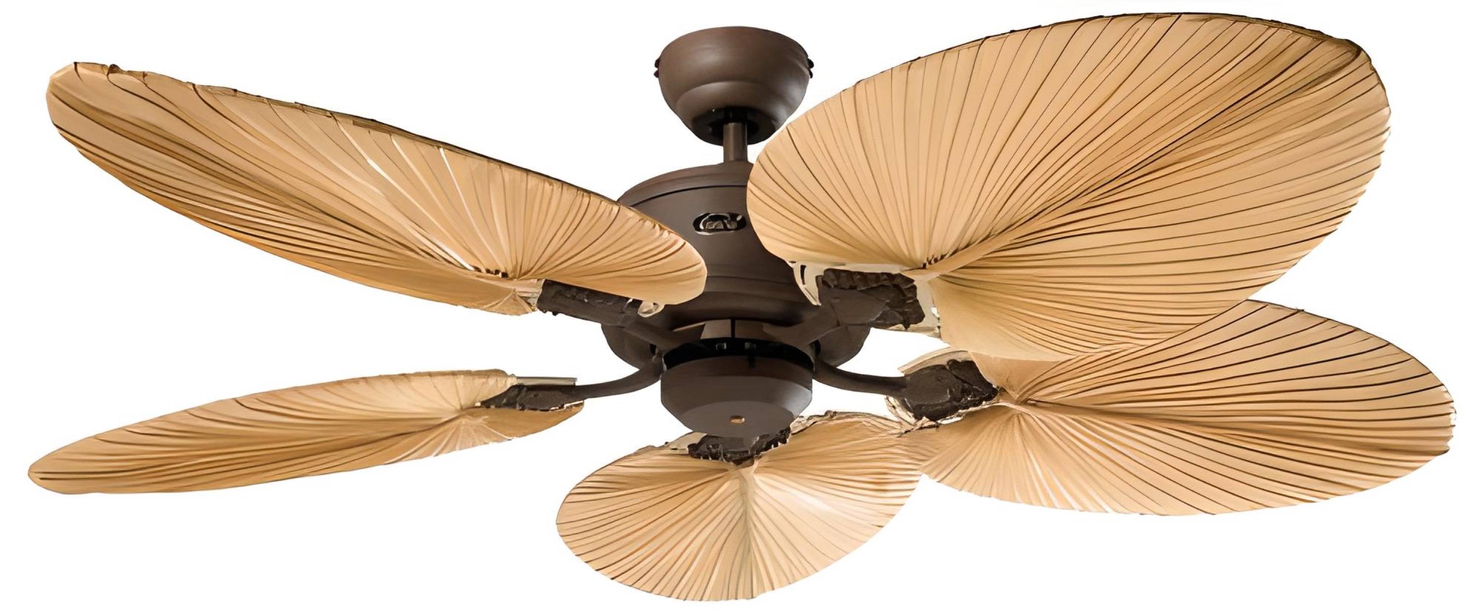 Deckenventilator Eco Elements Braun / Palme 132 cm