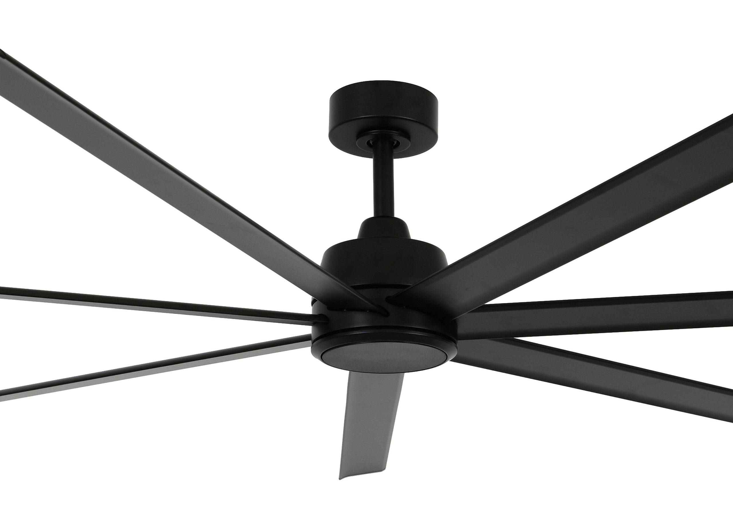 Energiespar Deckenventilator Atlanta II Schwarz