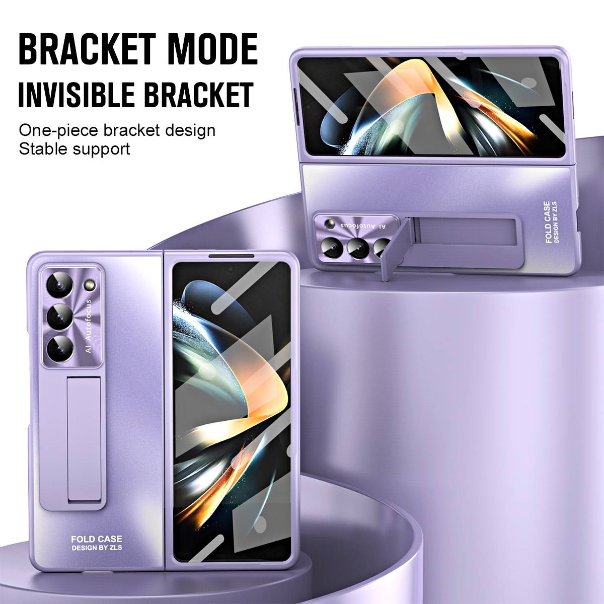 Für Samsung Galaxy Z Fold5 5G Hülle mit Stand- Stifthalterung u. Stift