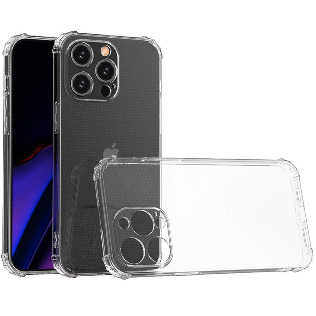 Für Apple iPhone 15 Pro Max Schock TPU Schutz Handy Hülle Transparent