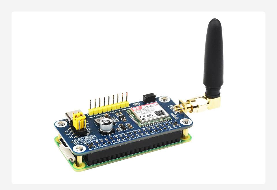 WaveShare SIM7028 NB-IoT HAT for Raspberry Pi Global Band NB-IoT Communication
