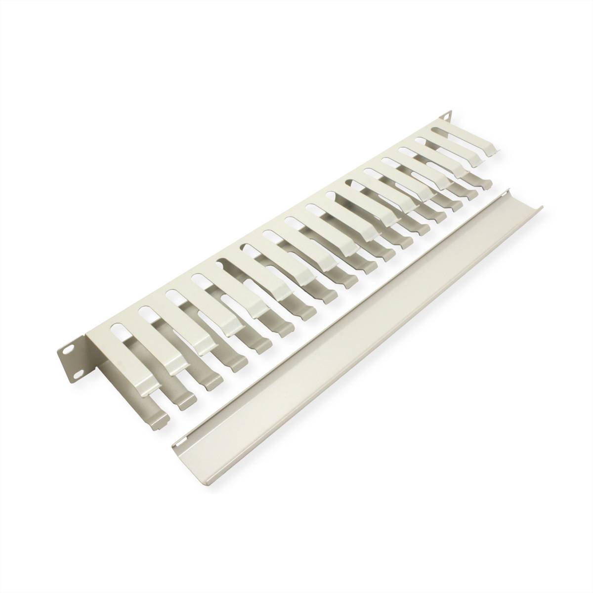 Value 26.99.0303 19 Zoll Netzwerkschrank-Frontblende 1 HE Grau (RAL 7035)