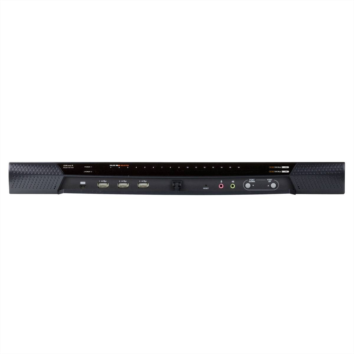 ATEN KN1116VA KVM over-IP-Switch, 16 Ports, 2 Bussysteme, für Kat. 5e/6, mit Tonübertragung und virtuellen Datenträgern