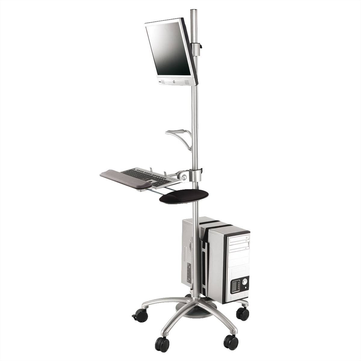 ROLINE PC/LCD-Rollständer, höhenverstellbar, bis 30 kg