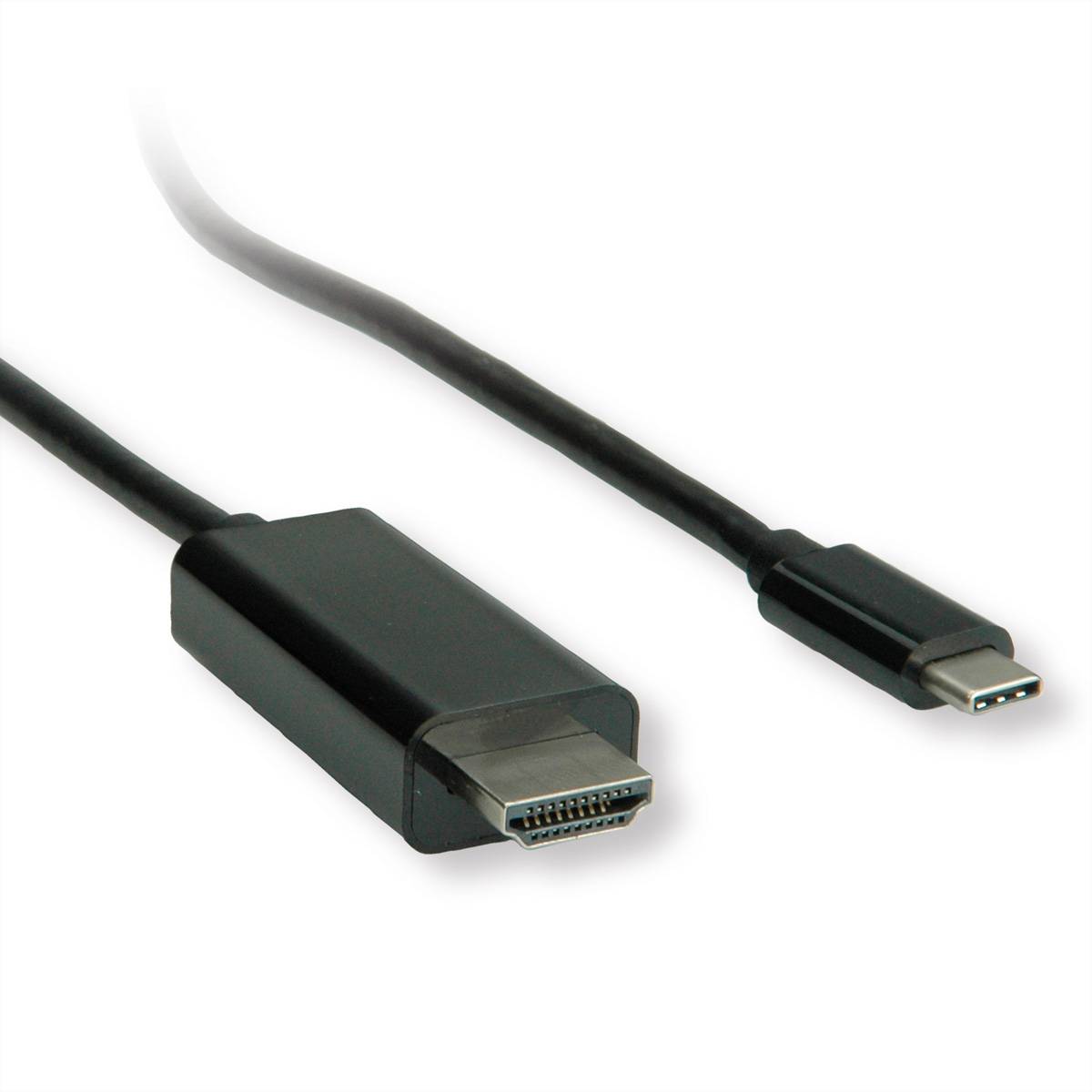 ROLINE USB Typ C - HDMI Adapterkabel, ST/ST, 1 m