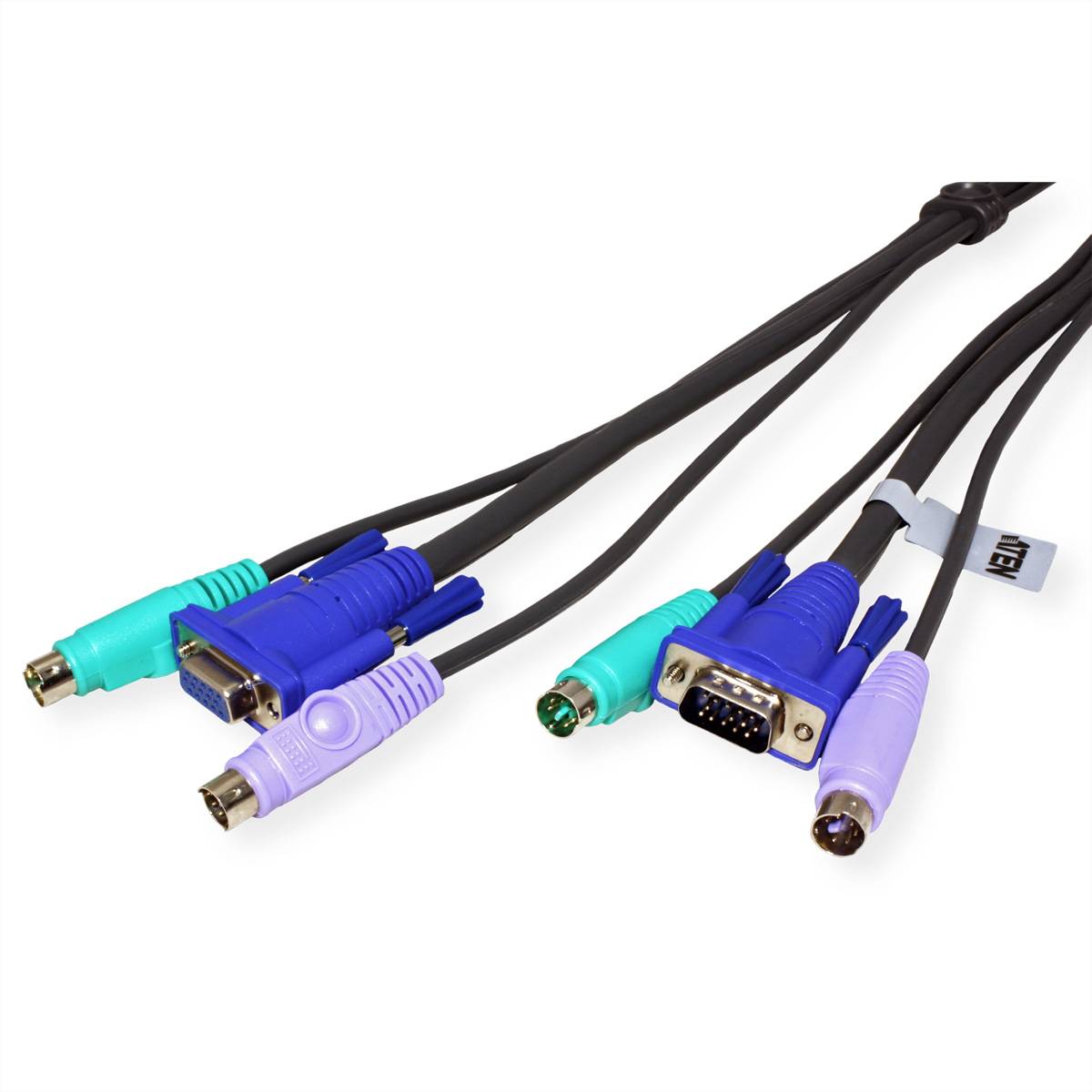 ATEN KVM Anschlusskabel [2x PS/2-Stecker, SPHD-15-Stecker - 2x PS/2-Stecker, SPHD-15-Stecker] 20.00 m Schwarz