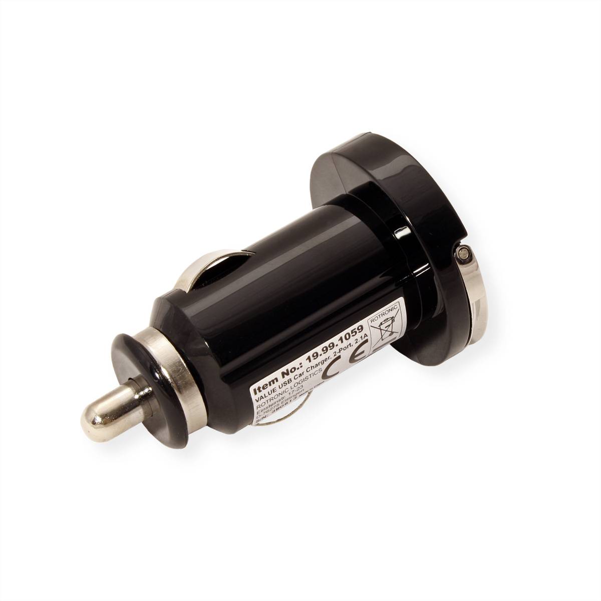 Value USB Ladegerät 10 W USB Schwarz KFZ