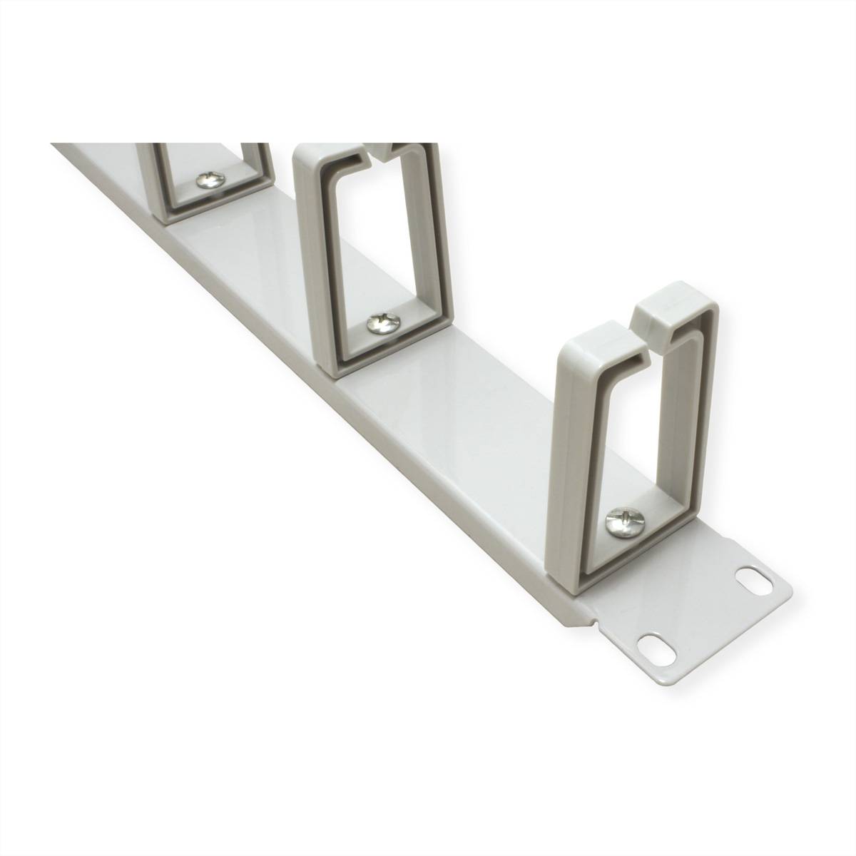 VALUE 19"-Frontplatte, h/v Kabelführung, Typ C, grau