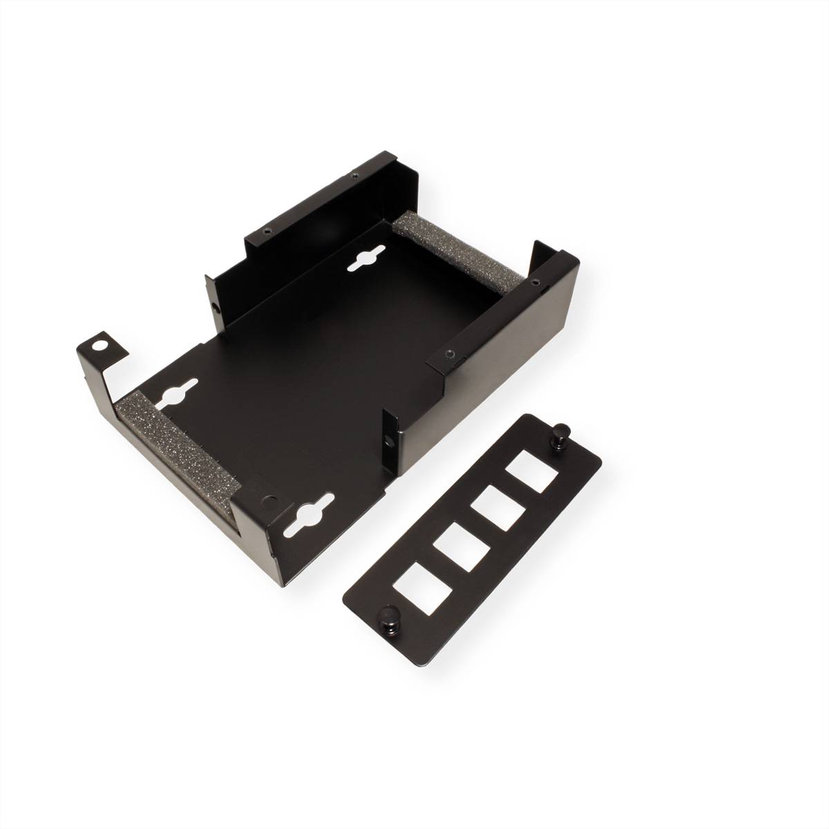 VALUE Wandgehäuse für 4x Keystones, schwarz