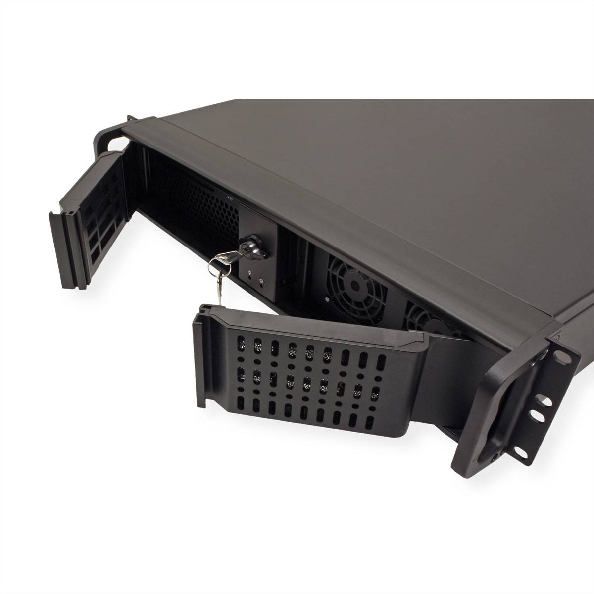 VALUE 19" Servergehäuse, 2HE, kurz, schwarz