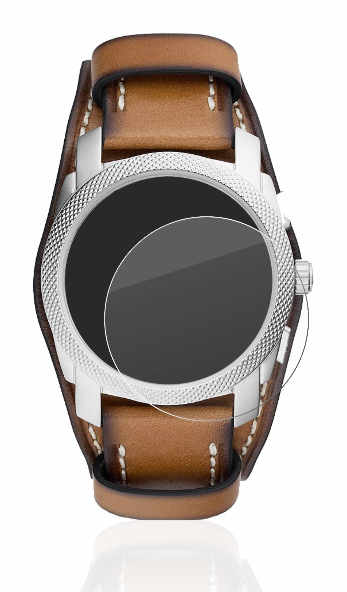 BROTECT AirGlass Schutzglas Folie für Fossil Chronograph (42