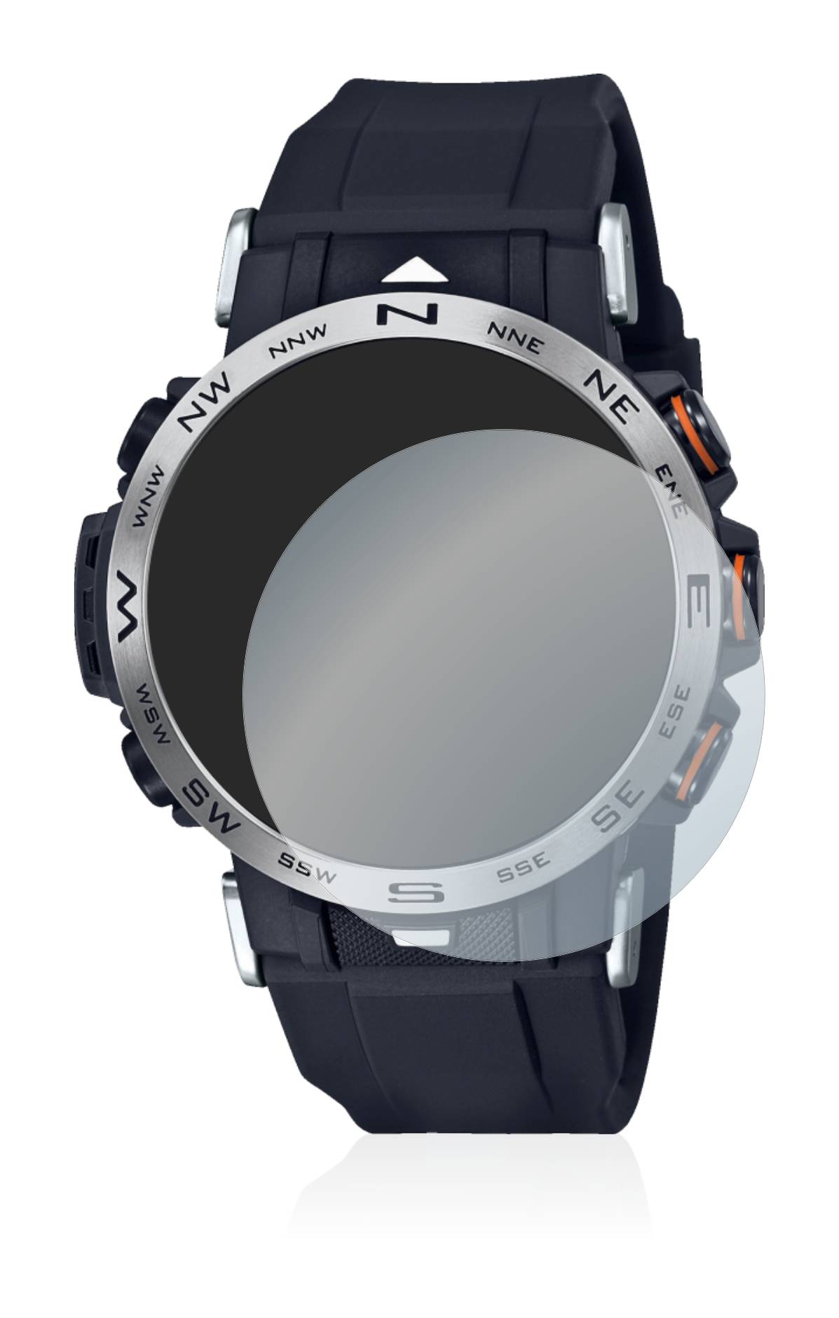 Savvies Schutzglas für Casio Pro Trek PRW-30-1AER Echtglas 9H-Härte klar