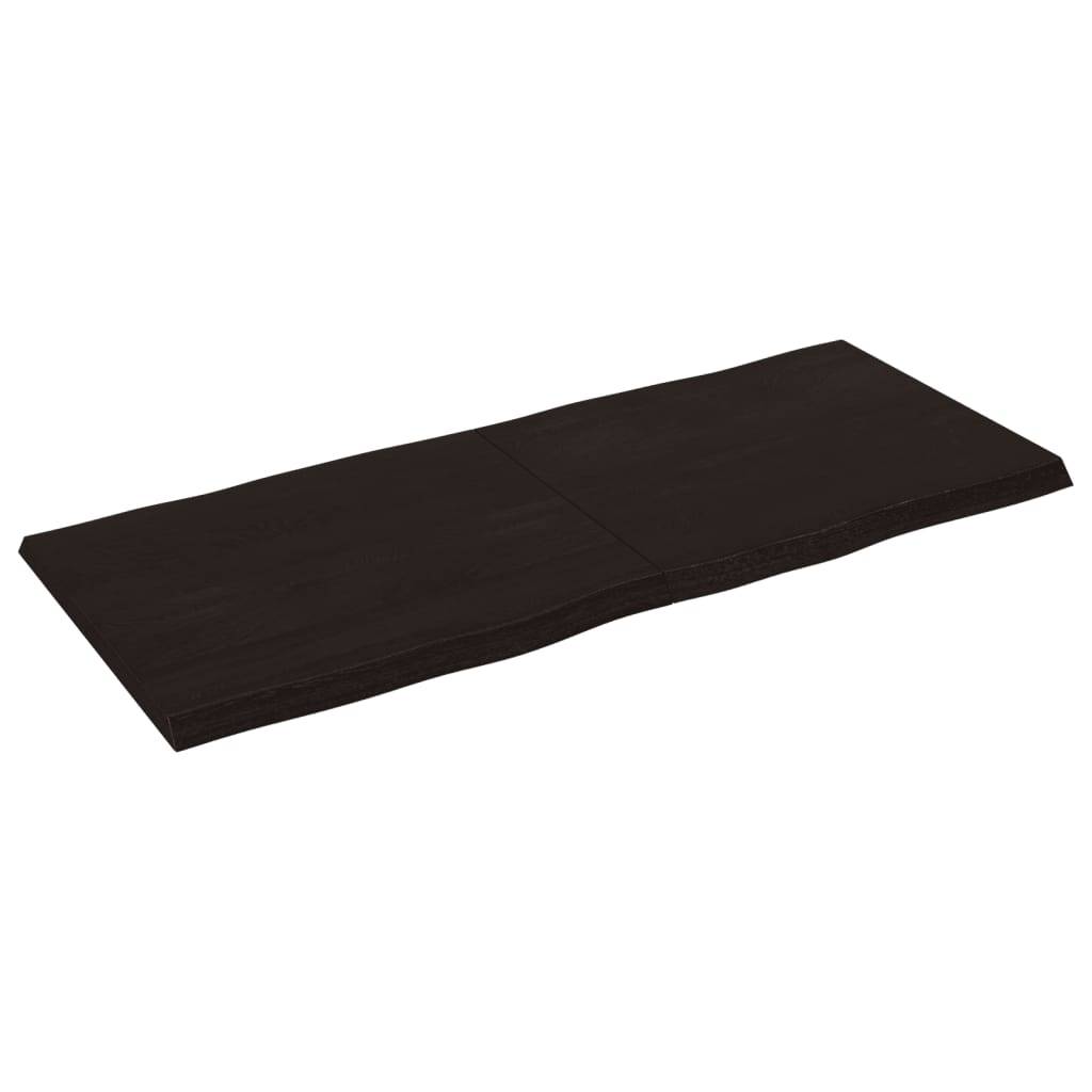 vidaXL Tischplatte 140x60x(2-4) cm Massivholz Behandelt Baumkante