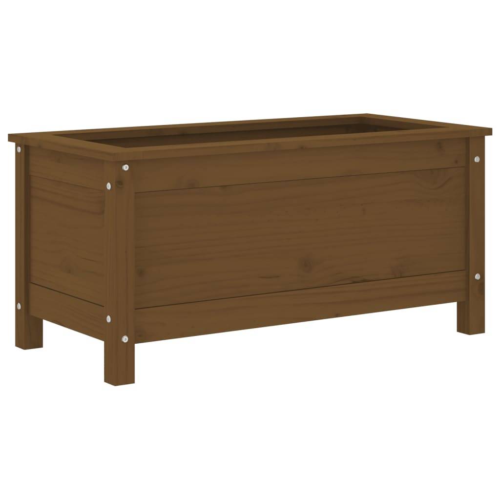 vidaXL Pflanzkübel Honigbraun 82,5x40x39 cm Massivholz Kiefer