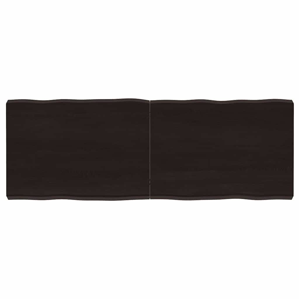 vidaXL Tischplatte 140x50x(2-6) cm Massivholz Behandelt Baumkante