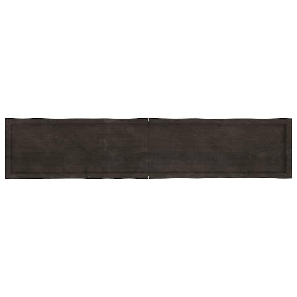 vidaXL Tischplatte 200x40x(2-6) cm Massivholz Behandelt Baumkante