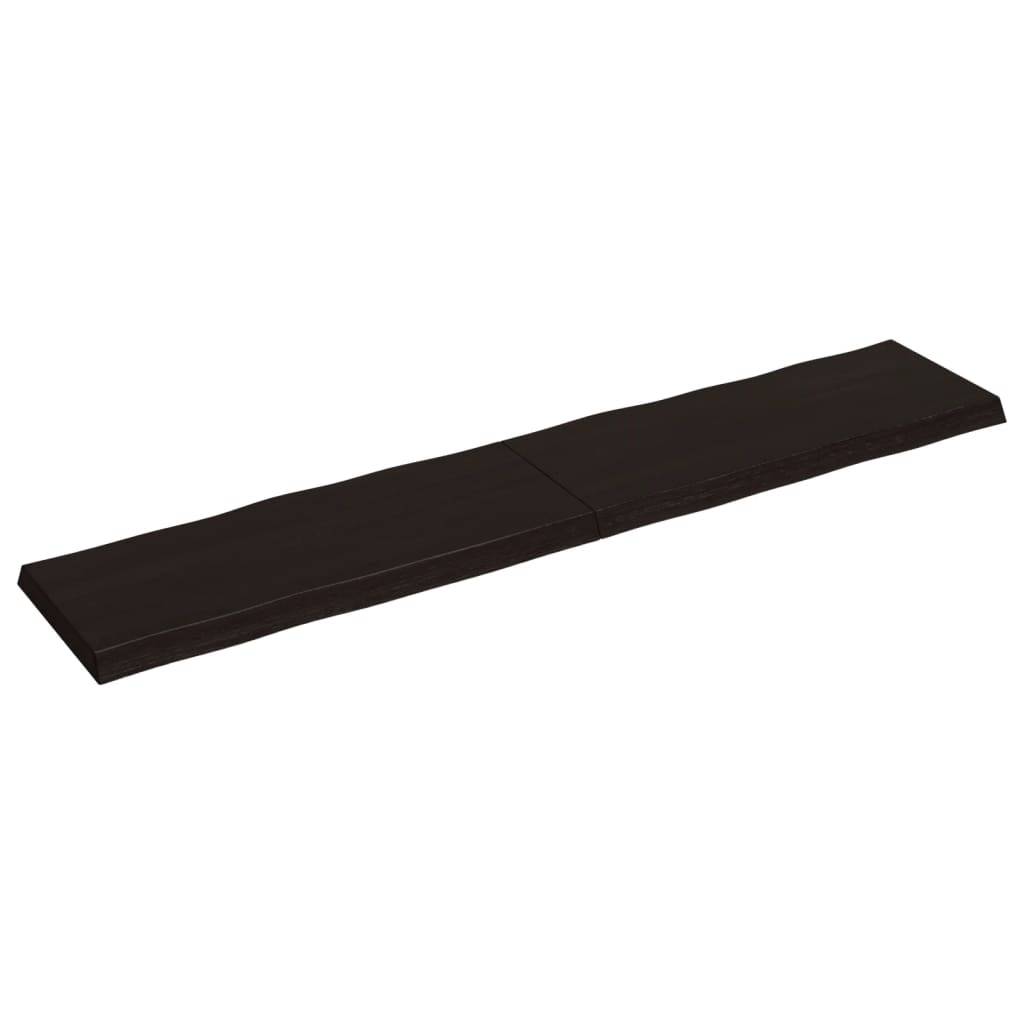 vidaXL Tischplatte 200x40x(2-6) cm Massivholz Behandelt Baumkante
