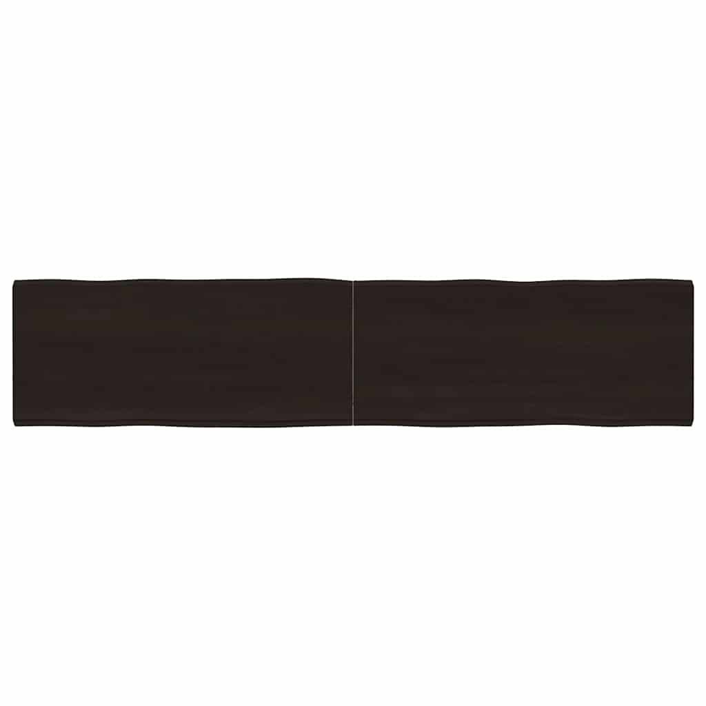 vidaXL Tischplatte 180x40x(2-4) cm Massivholz Behandelt Baumkante