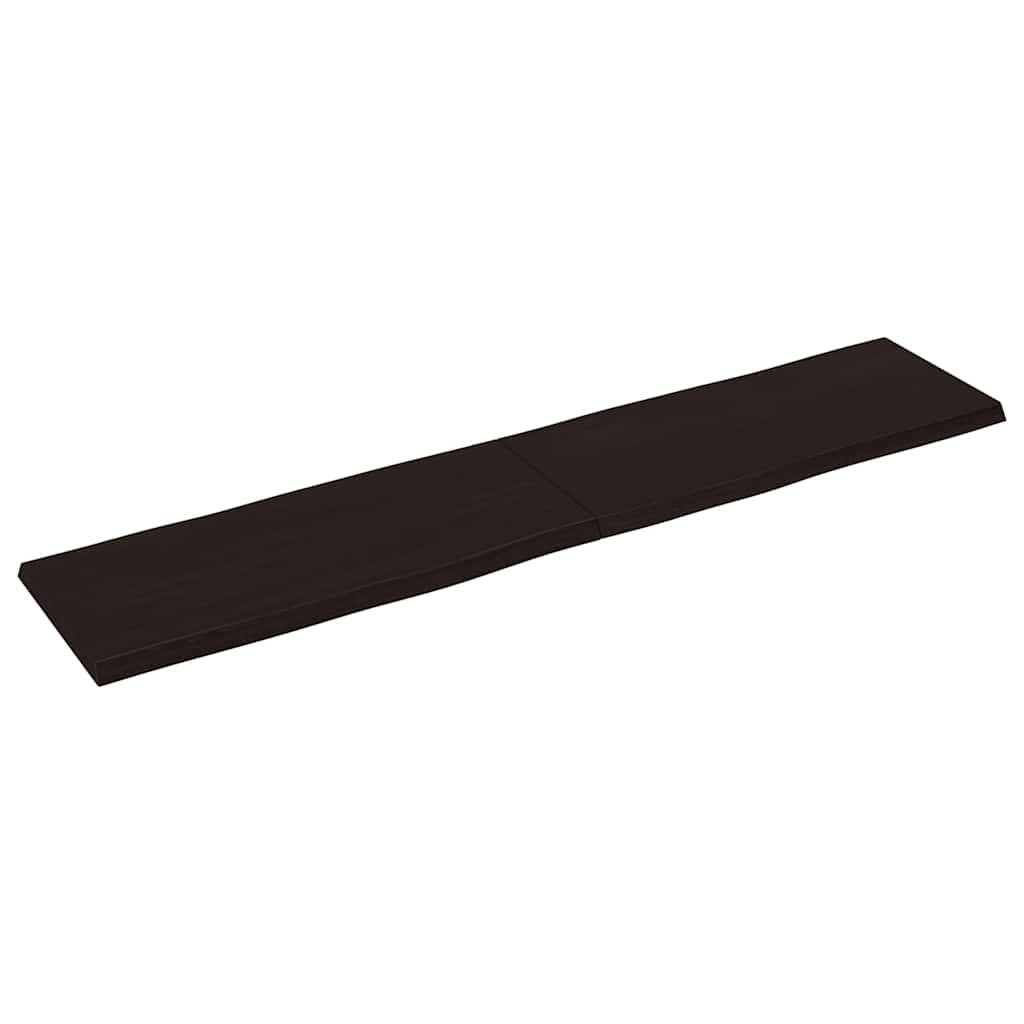 vidaXL Tischplatte 180x40x(2-4) cm Massivholz Behandelt Baumkante