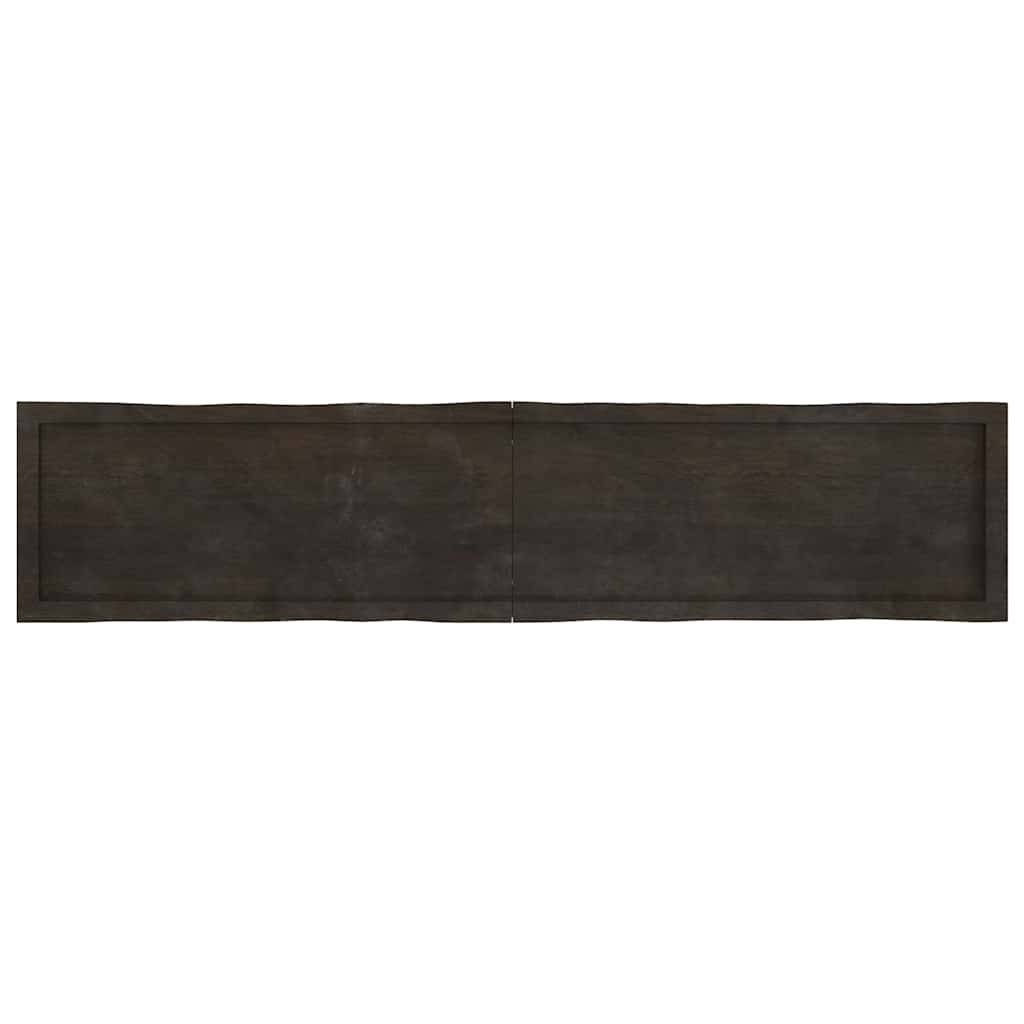 vidaXL Tischplatte 180x40x(2-4) cm Massivholz Behandelt Baumkante
