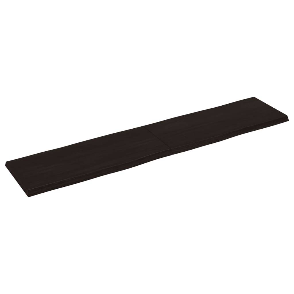 vidaXL Tischplatte 180x40x(2-4) cm Massivholz Behandelt Baumkante