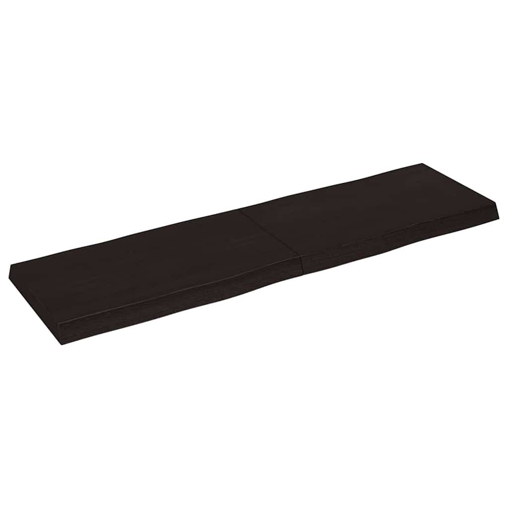 vidaXL Tischplatte 140x40x(2-6) cm Massivholz Behandelt Baumkante