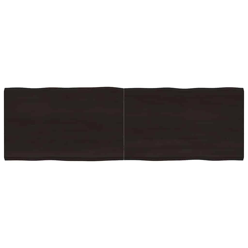 vidaXL Tischplatte 160x50x(2-4) cm Massivholz Behandelt Baumkante