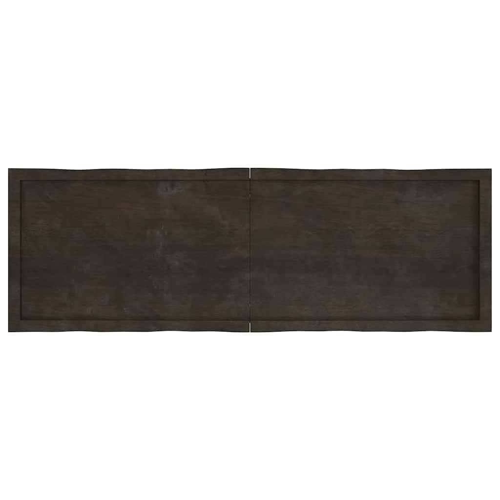 vidaXL Tischplatte 160x50x(2-4) cm Massivholz Behandelt Baumkante