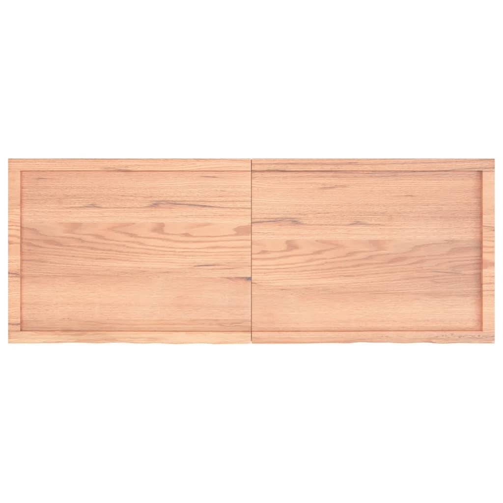 vidaXL Waschtischplatte Hellbraun 160x60x(2-4) cm Massivholz Behandelt