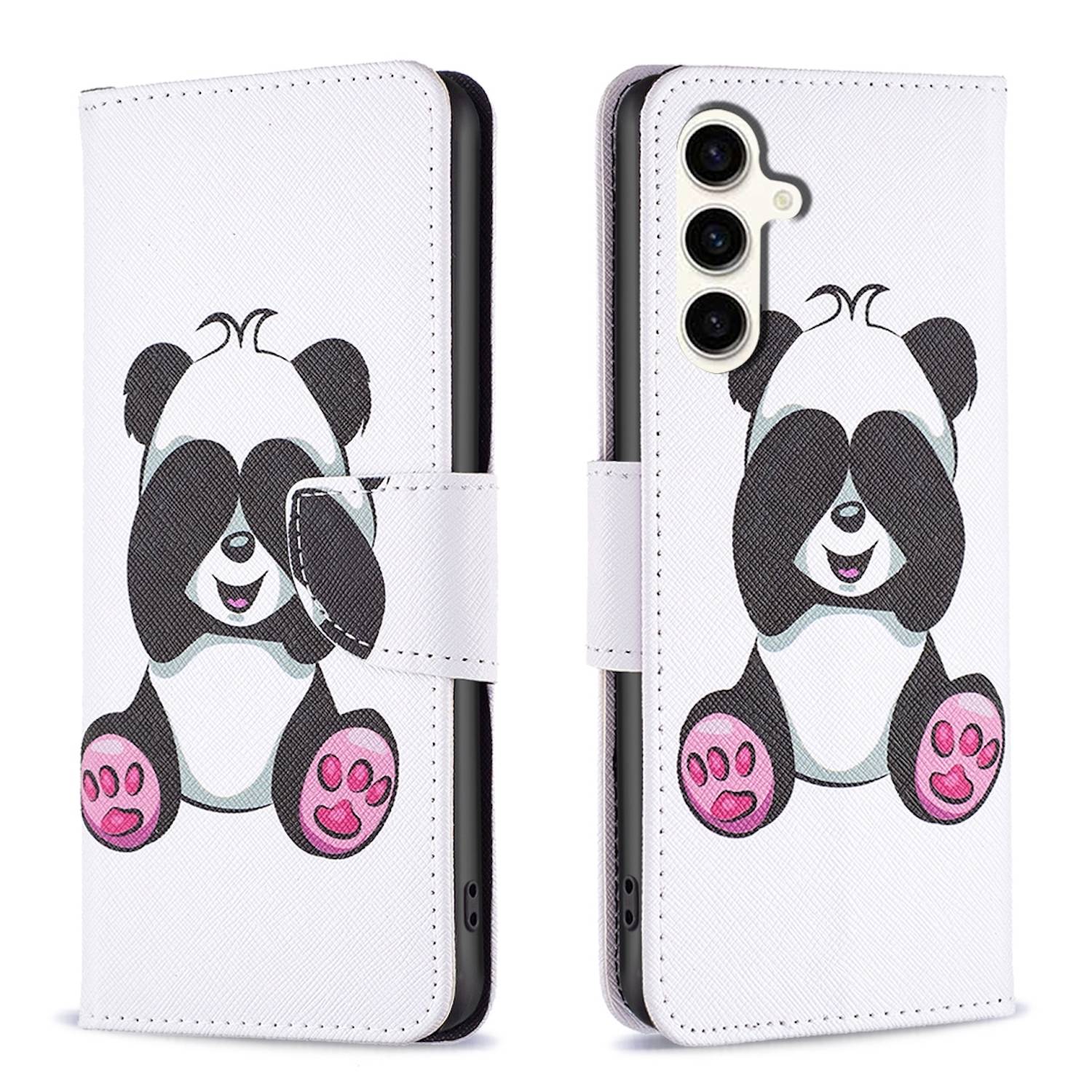 Für Samsung Galaxy S23 FE Kunstleder Tasche Hülle Etuis Schutz Motiv 5