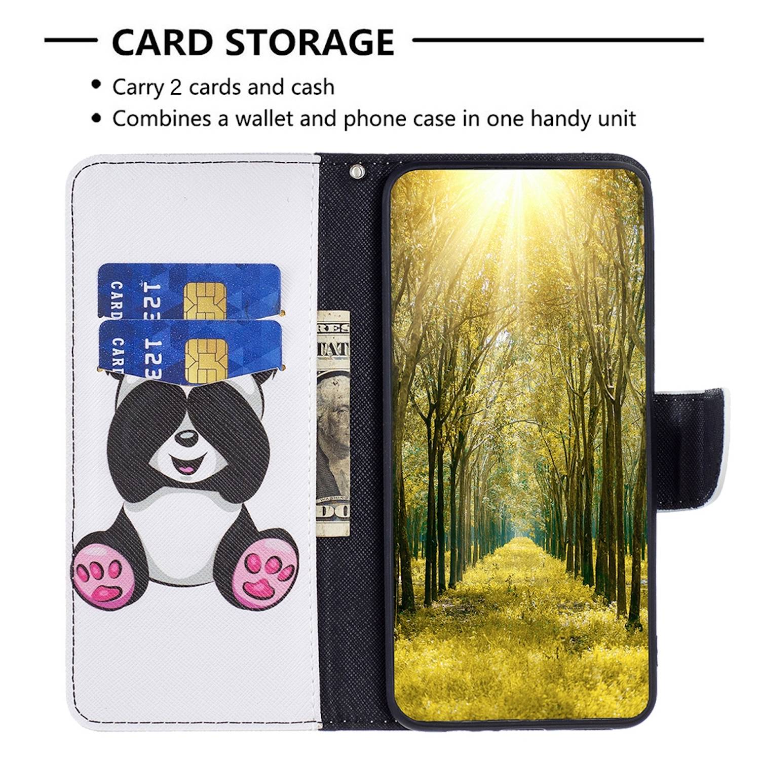 Für Samsung Galaxy S23 FE Kunstleder Tasche Hülle Etuis Schutz Motiv 5