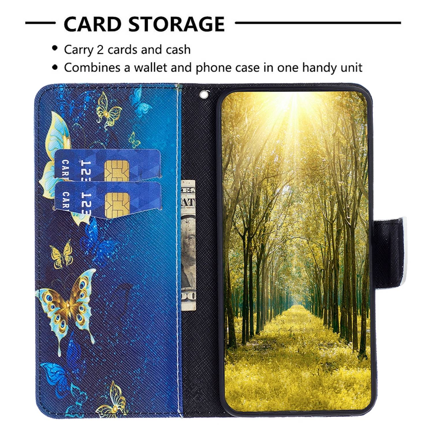 Für Samsung Galaxy S23 FE Kunstleder Tasche Hülle Etuis Schutz Motiv 4