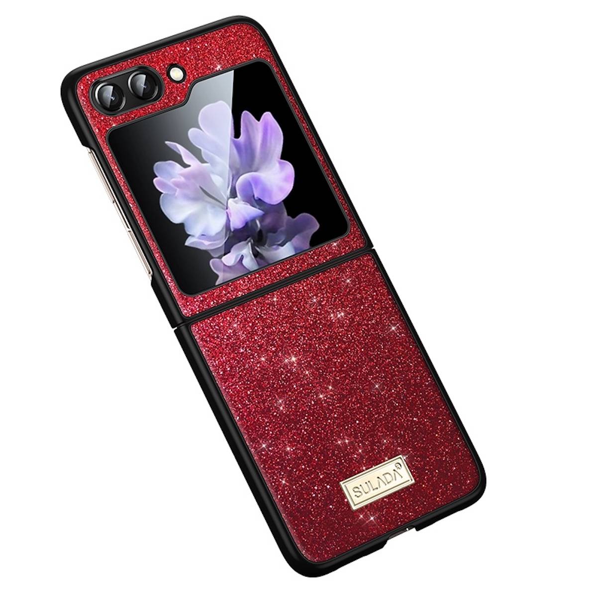 Für Samsung Galaxy Z Flip5 5G SULADA stoßfestes TPU + Kunstleder Hülle