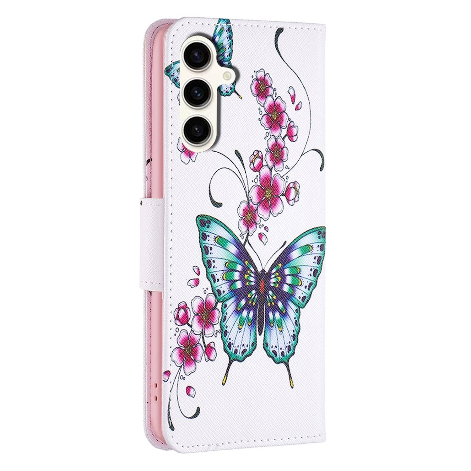 Für Samsung Galaxy S23 FE Kunstleder Tasche Hülle Etuis Schutz Motiv 2