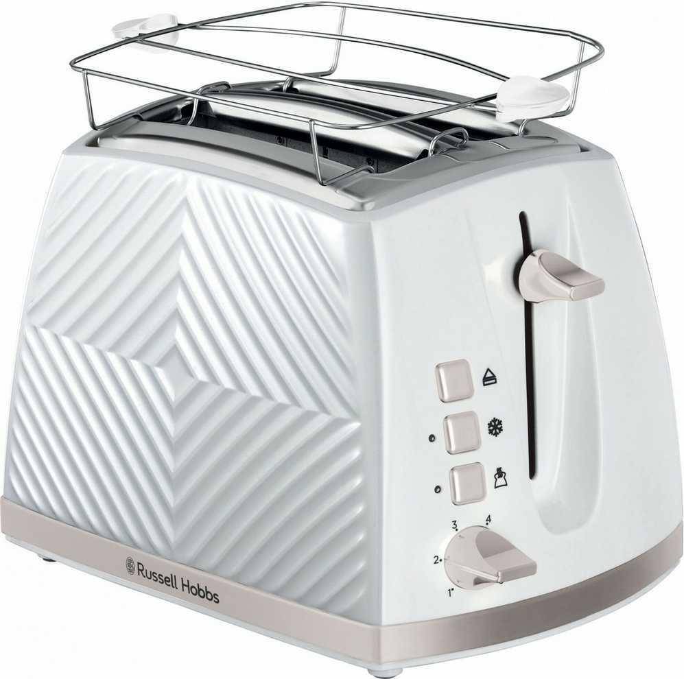Russel Hobbs Groove 2S Toaster White (26391-56)