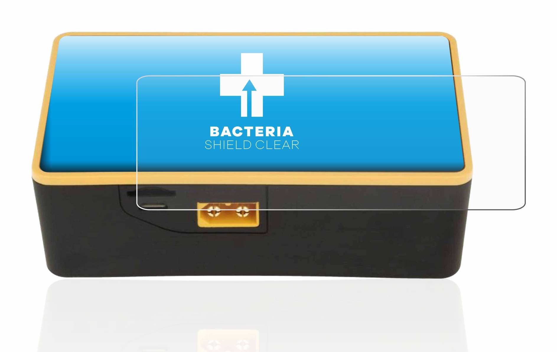 upscreen Bacteria Shield Clear Premium Antibakterielle Displayschutzfolie für Junsi iCharger