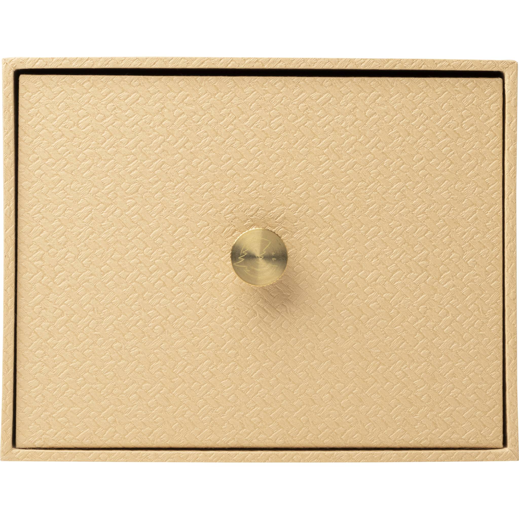 Exacompta 2x Schubladenbox für Fotos Karteikarten 14x177x134 cm Beige 78602E