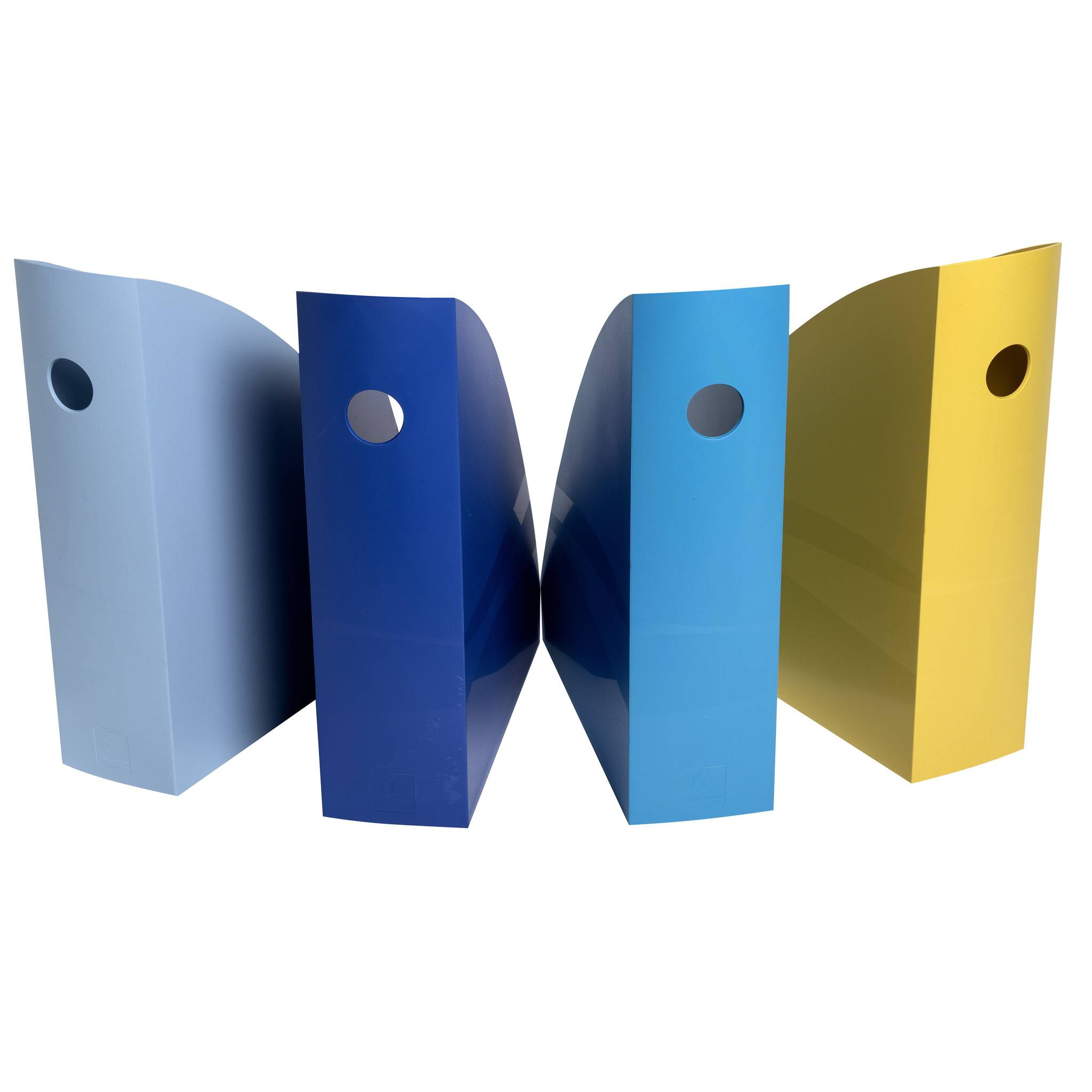 Exacompta Set mit 4 Stehsammlern MAG-CUBE, Bee Blue - sortiert - 18202SETD