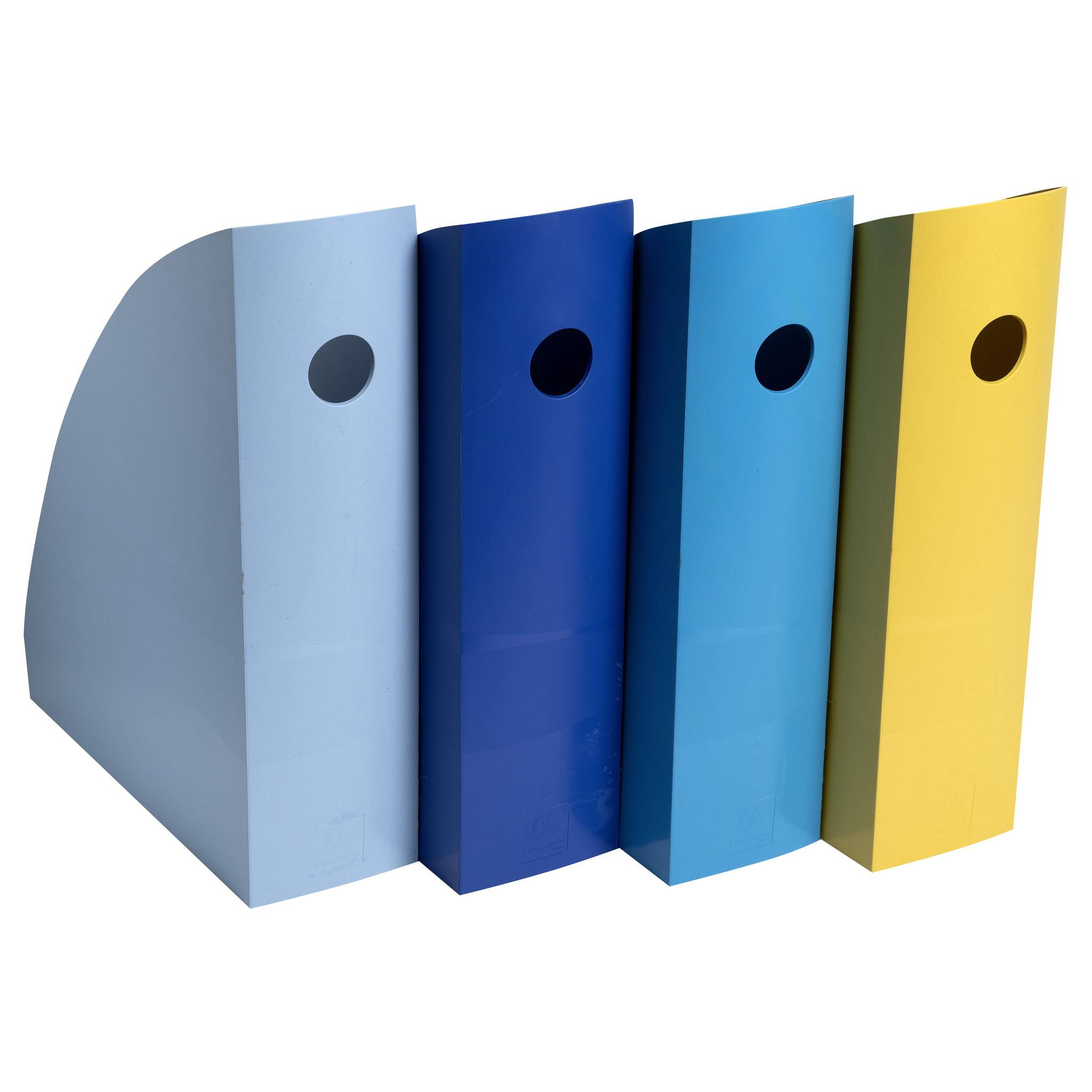 Exacompta Set mit 4 Stehsammlern MAG-CUBE, Bee Blue - sortiert - 18202SETD