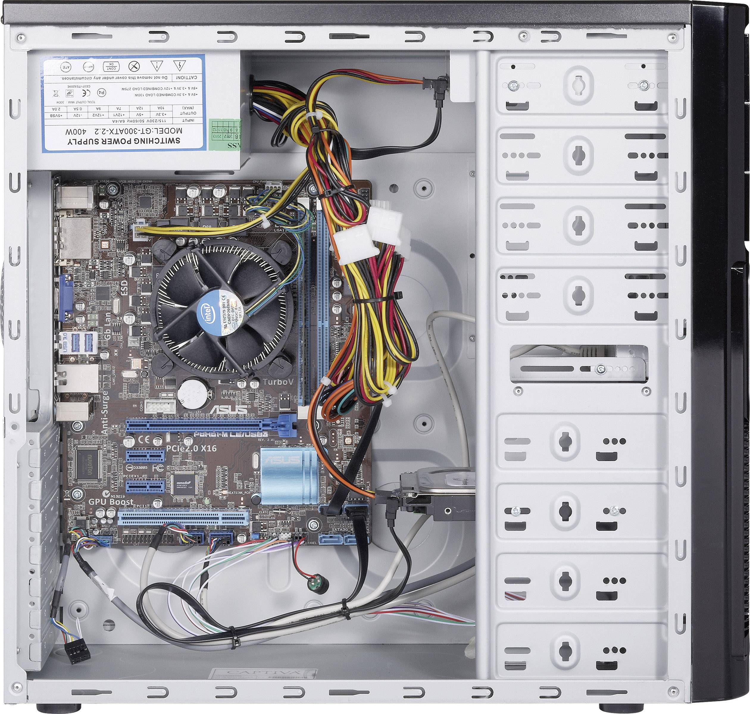 Captiva Midi-Tower PC inkl. Monitor 874337 () Intel® Celeron® G530 4 GB RAM 500 GB HDD 874337